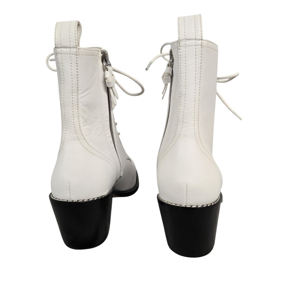 Lace-up Leather Ankle Boots Diane Von Furstenberg DVF Womens Dakota Size 6M NWOB - Picture 6 of 10